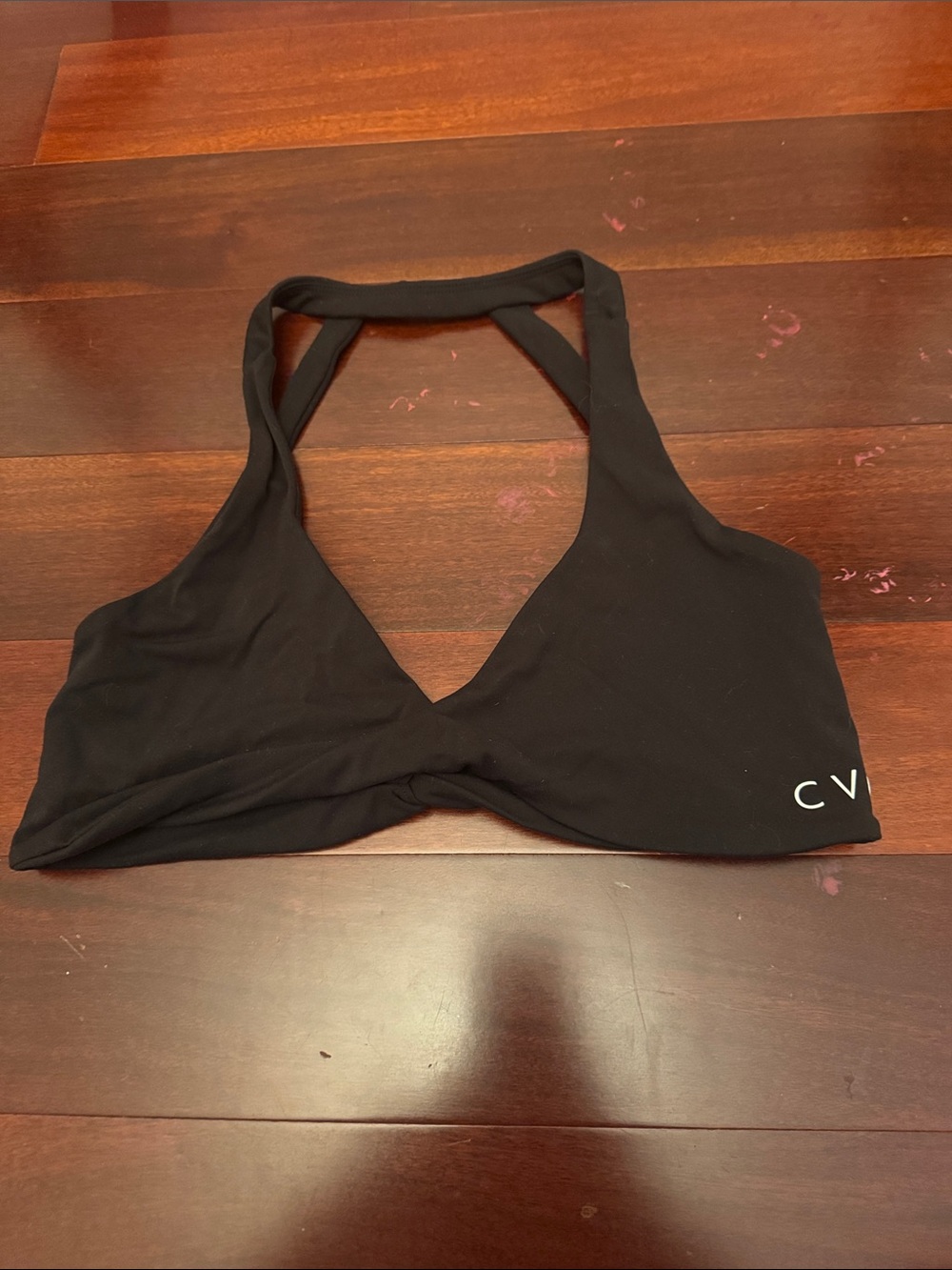 Constantly Varied Gear Black Twist-Front Sports Bralette